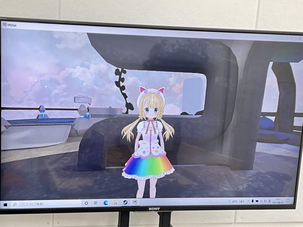 VRのアニメキャラ