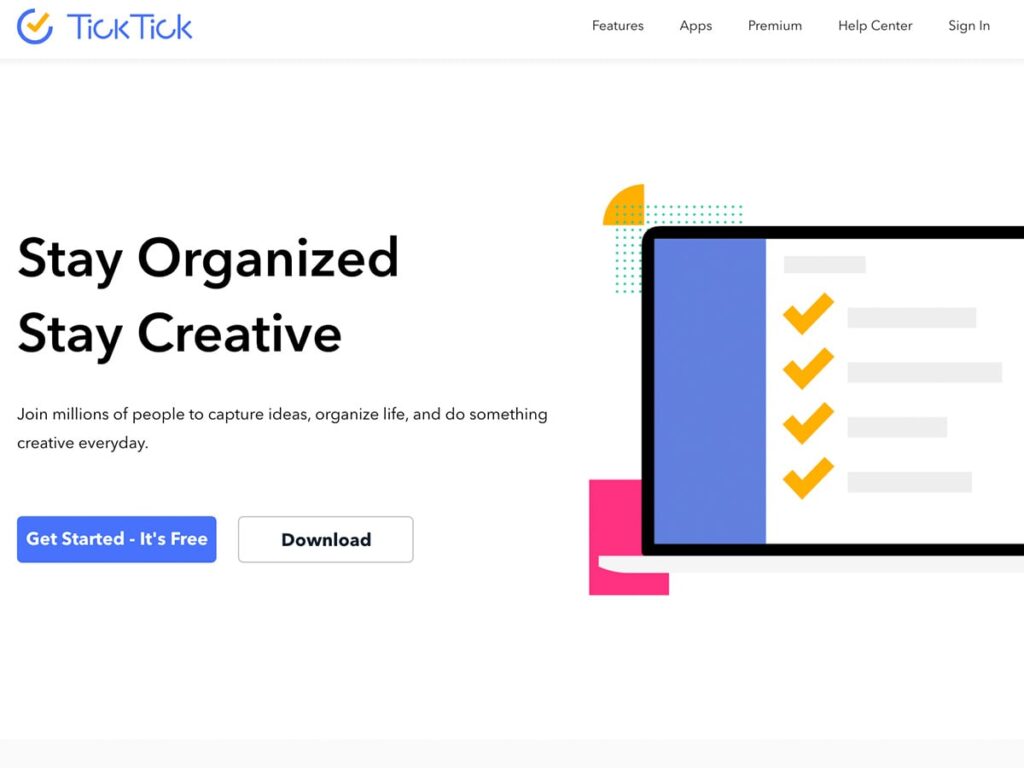 TickTickの画面