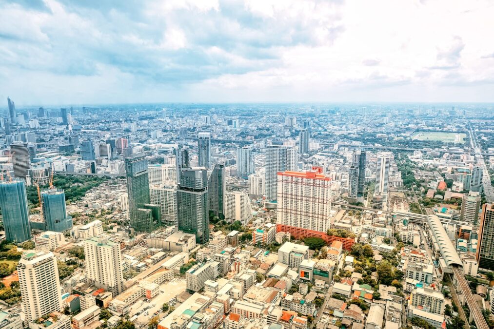 タイのビル街の風景